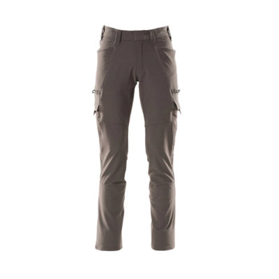 Mascot Accelerate Ultimate Stretch Trousers with Thigh Pockets - Dark Anthracite   (33.5) (Leg Length - Regular)