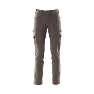 Mascot Accelerate Ultimate Stretch Trousers with Thigh Pockets - Dark Anthracite   (34.5) (Leg Length - Long)