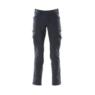 Mascot Accelerate Ultimate Stretch Trousers with Thigh Pockets - Dark Navy   (28) (Leg Length - Regular)