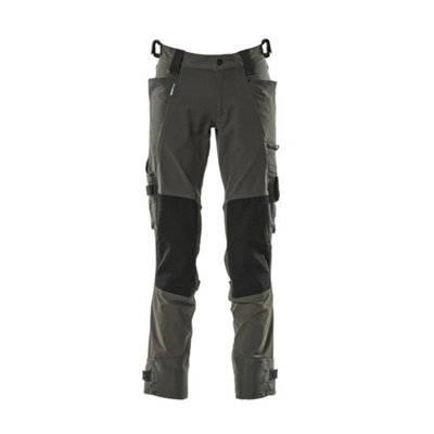 Mascot Advanced Trousers with Dyneema Kneepad Pockets - Dark Anthracite   (42.5) (Leg Length - Short)