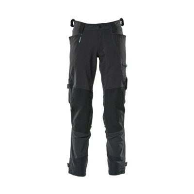 Mascot Advanced Trousers with Dyneema Kneepad Pockets - Dark Navy Blue   (40.5) (Leg Length - Regular)