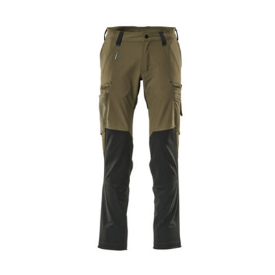 Mascot Advanced Ultimate Stretch Functional Trousers - Moss Green/Black   (28.5) (Leg Length - Short)