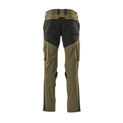 Mascot Advanced Ultimate Stretch Functional Trousers - Moss Green/Black   (28.5) (Leg Length - Short)