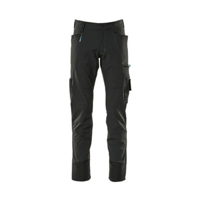 Mascot Advanced Ultimate Stretch Lightweight Trousers - Black   (28) (Leg Length - Short)