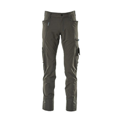 Mascot Advanced Ultimate Stretch Lightweight Trousers - Dark Anthracite   (28) (Leg Length - Short)