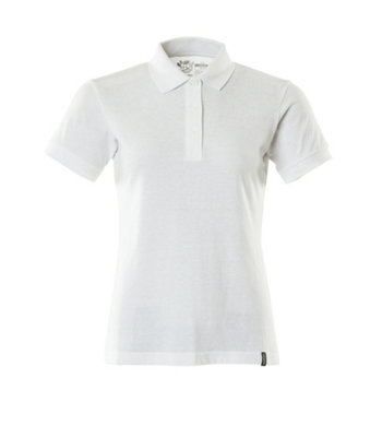 Mascot Crossover Ladies Fit Polo Shirt (White)  (X Small)