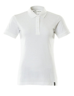 Mascot Crossover Ladies Fit Polo Shirt (White)  (XX Large)