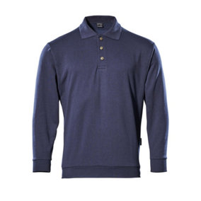 Mascot Crossover Trinidad Polo Sweatshirt (Navy Blue)  (Medium)