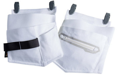 Mascot Customized Craftsman Holster Pockets (White)  (One Size)