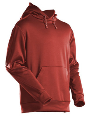 Mascot Customized Fleece Hoodie (Autumn Red)  (Medium)