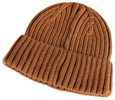 Mascot Customized Knitted Beanie (Nut Brown)  (One Size)