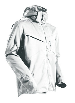 Mascot Customized Outer Shell Jacket (White) (X Small)