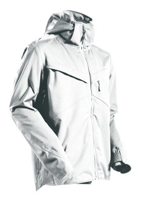 Mascot Customized Outer Shell Jacket (White)  (XX Large)