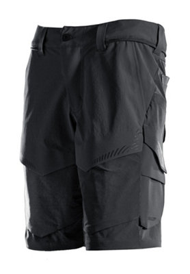 Mascot Customized Stretch Lightweight Shorts - Black   (31.5) (Leg Length - 9")