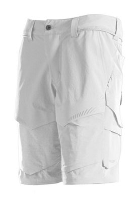 Mascot Customized Stretch Lightweight Shorts - White   (40.5) (Leg Length - 9")