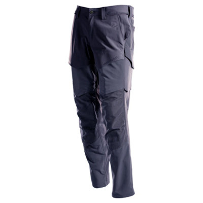 Mascot Customized Stretch Trousers with Kneepad Pockets - Dark Navy  (31.5) (Leg Length - Long)