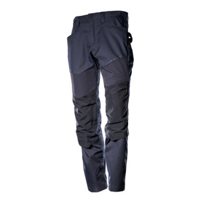 Mascot Customized Trousers with Kneepad Pockets - Dark Navy  (28) (Leg Length - Regular)