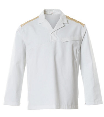 Mascot Food & Care Smock (White/Curry Gold)  (XXXXXX Large)