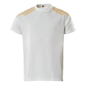 Mascot Food & Care T-shirt (White/Curry Gold)  (Medium)