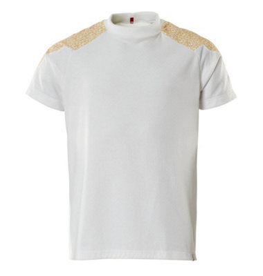 Mascot Food & Care T-shirt (White/Curry Gold)  (X Small)