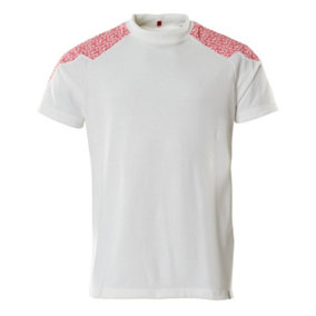 Mascot Food & Care T-shirt (White/Traffic Red)  (Medium)