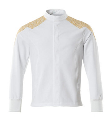 Mascot Food & Care Ultimate Stretch Jacket (White/Curry Gold)  (Large)