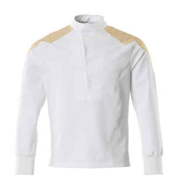 Mascot Food & Care Ultimate Stretch Smock (White/Curry Gold)  (Medium)