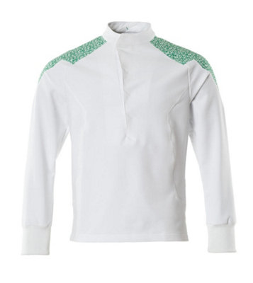 Mascot Food & Care Ultimate Stretch Smock (White/Grass Green)  (XXX large)