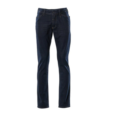 Mascot Frontline Manhattan Jeans (Washed Dark Denim)  (40) (Leg Length - Long)