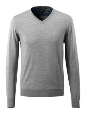 Maglia V neck Jumper in Grey
