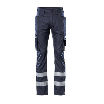 Mascot Frontline Service Trousers with Reflective Tape (Dark Navy)  (31.5) (Leg Length - Regular)