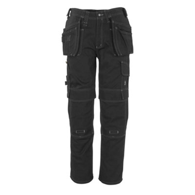 Mascot Hardwear Atlanta Craftsmen's Trousers (Black)  (28) (Leg Length - Long)