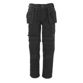 Mascot Hardwear Atlanta Craftsmen's Trousers (Black)  (42.5) (Leg Length - Long)