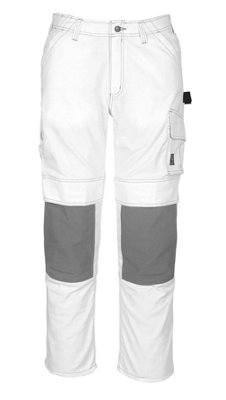 Mascot Hardwear Lerida Trousers - White   (28) (Leg Length - Regular)
