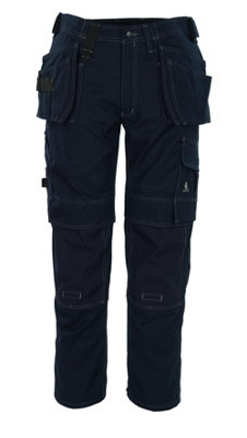 Mascot Hardwear Ronda Craftsmen's Trousers - Navy Blue   (28) (Leg Length - Long)