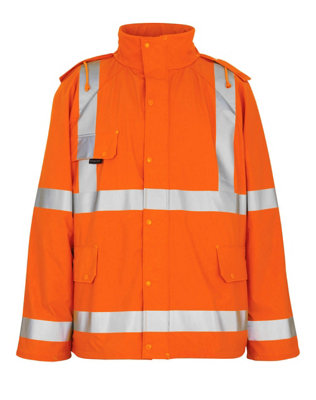 Mascot Safe Aqua Feldbach Rain jacket (Hi-Vis Orange)  (Medium)