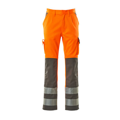 Mascot Safe Compete Olinda Trousers - Hi-Vis Orange/Anthracite   (30.5) (Leg Length - Regular)