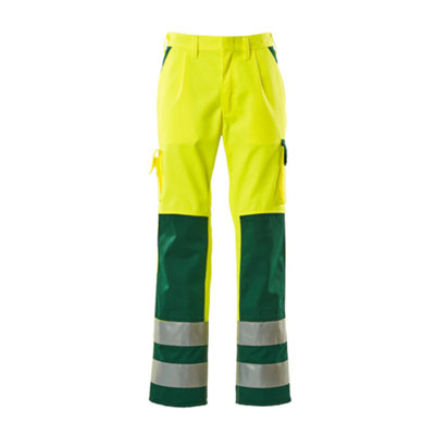 Mascot Safe Compete Olinda Trousers - Hi-Vis Yellow   (48.5) (Leg Length - Regular)