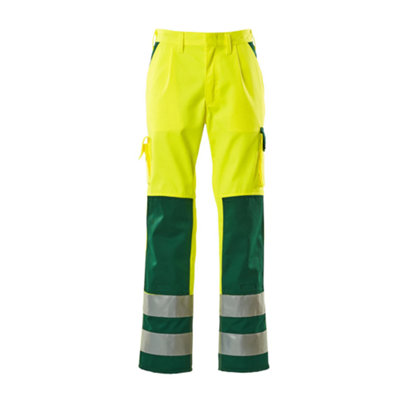 Mascot Safe Compete Olinda Trousers - Hi-Vis Yellow (Hi-Vis Yellow/Green)  (48.5) (Leg Length - Long)