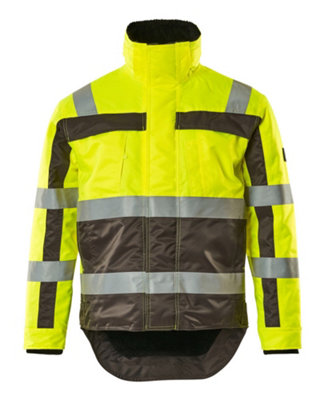 Mascot Safe Compete Teresina Winter Jacket (Hi-Vis Yellow/Anthracite)  (XX Large)