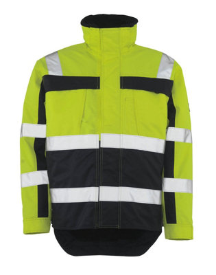 Mascot Safe Compete Teresina Winter Jacket (Hi-Vis Yellow/Navy Blue)  (XXXXX Large)