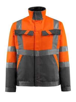 Mascot Safe Light Forster Work Jacket (Hi-Vis Orange/Dark Anthracite)  (XXX large)