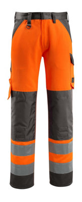 Mascot Safe Light Maitland Trousers - Hi-Vis Orange/Dark Anthracite   (34.5) (Leg Length - Long)