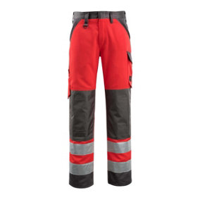 Mascot Safe Light Maitland Trousers - Hi-Vis Red/Dark Anthracite   (42.5) (Leg Length - Long)