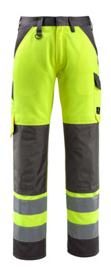 Mascot Safe Light Maitland Trousers - Hi-Vis Yellow/Dark Anthracite   (42.5) (Leg Length - Long)