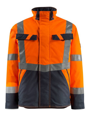 Mascot Safe Light Penrith Winter Jacket (Hi-Vis Orange/Dark Navy Blue)  (Large)