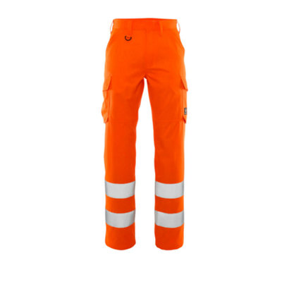 Mascot Safe Light Thigh Pocket Trousers (Hi-Vis Orange)  (27) (Leg Length - Short)