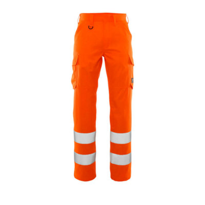 Mascot Safe Light Thigh Pocket Trousers (Hi-Vis Orange)  (34.5) (Leg Length - Long)