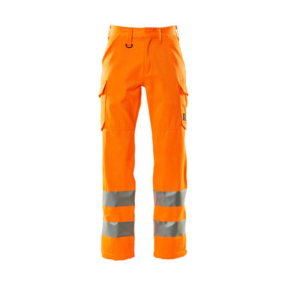 Mascot Safe Light Thigh Pocket Trousers (Hi-Vis Orange)  (40.5) (Leg Length - Long)