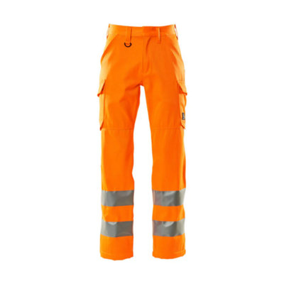 Mascot Safe Light Thigh Pocket Trousers (Hi-Vis Orange)  (40.5) (Leg Length - Regular)